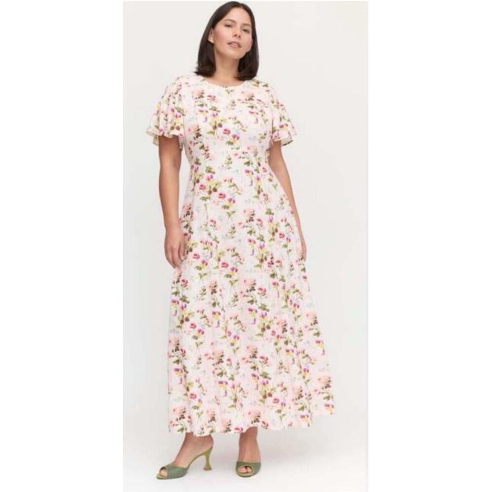 Hill house Dominique dress pink bluebonnet  XXL Romantic boho cottagecore chic
